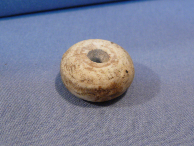 Original WWII German Stick Grenade Porcelain Pull Bead