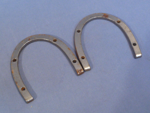 Original WWII German Boot Heel Irons, Pair, Size 5L