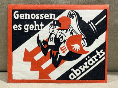 Original Nazi Era German Anti-Semitic Handout