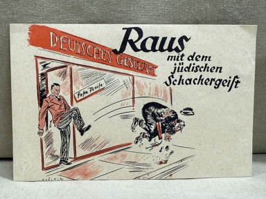 Original Nazi Era German Anti-Semitic Handout