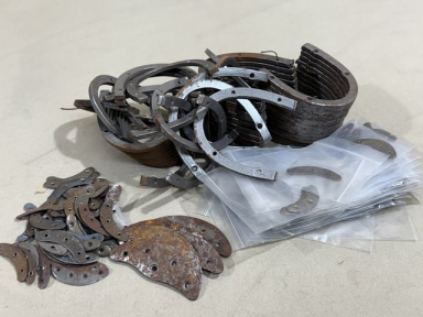 Original WWII German Boot Heel Irons and Toe Plates LOT