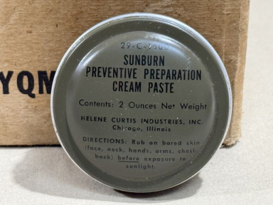 Original 1952 US GI Sunburn Preventive Preparation