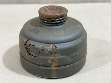 Original WWII German FE37R Gas Mask Filter w/Cap
