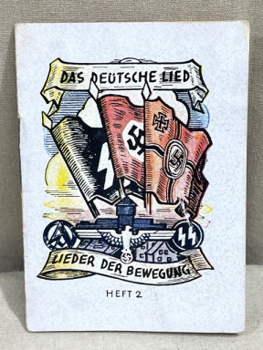 Original WWII German WHW Donation Booklet, SS/SA SONG BOOK LIEDER DER BEWEGUNG