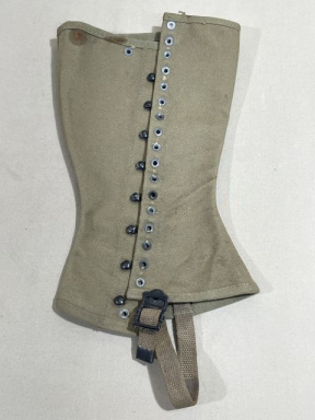 Original WWII US Army Leggings M1938 Size 3R, Single