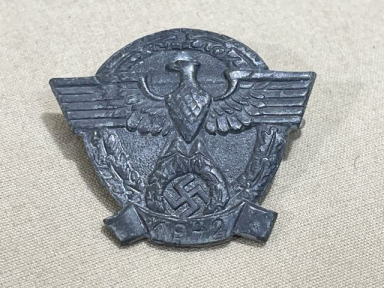 Original WWII German Police Eagle Lapel Stick Pin, 1942