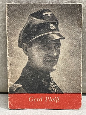Original WWII German WHW Donation Booklet, Ritterkreuztrger Gerd Plei
