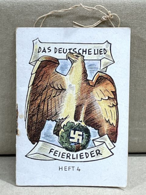 Original WWII German WHW Donation Booklet, FEIERLIEDER Heft 4