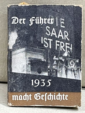 Original Nazi Era German WHW Donation Booklet, DER FHRER