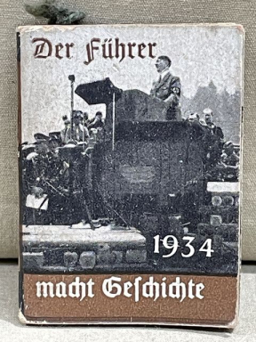 Original Nazi Era German WHW Donation Booklet, DER FHRER