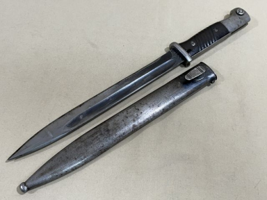 Original WWII German 98K Bayonet and Scabbard, MATCHING BERG & CO