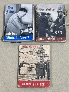 Original Nazi Era German WHW Donation Booklet Set, DER FÜHRER