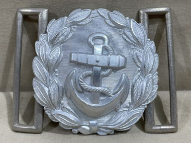 Original WWII German Kriegsmarine Administrative Officials Dress Belt Buckle, Aluminum