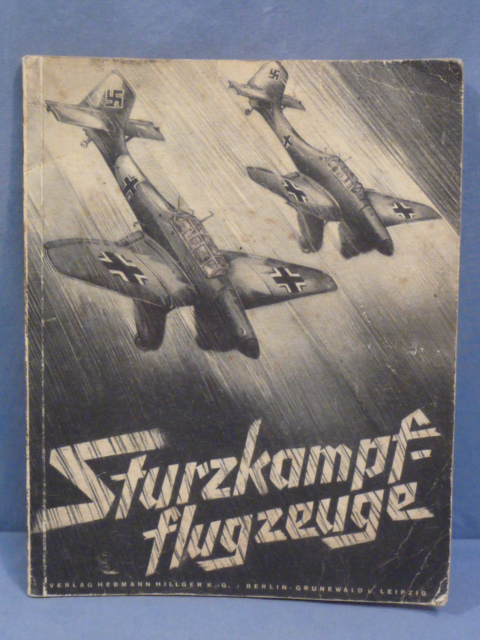 Original WWII German Luftwaffe (LW) Dive-Bombing Aircraft Book, Sturzkampf-flugzeuge