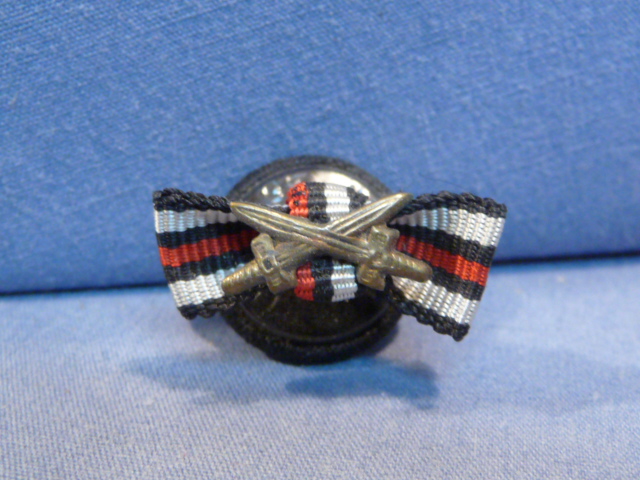 Original Pre-WWII German Lapel Button Hole Ribbon, Hindenburg Cross UNISSUED