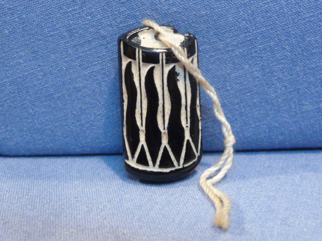 Original Nazi Era German WHW Donation Hitler Youth Black Drum