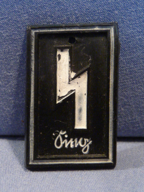 Original Nazi Era German Plastic Tinnie, Sig-Rune