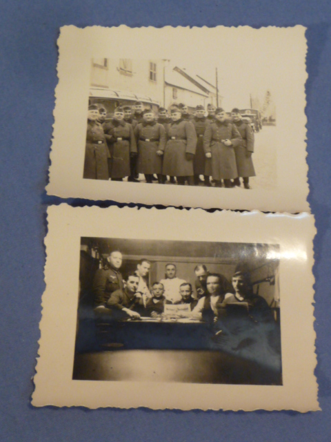 Original WWII German Pair of Soldier Photos, 1940 Dated