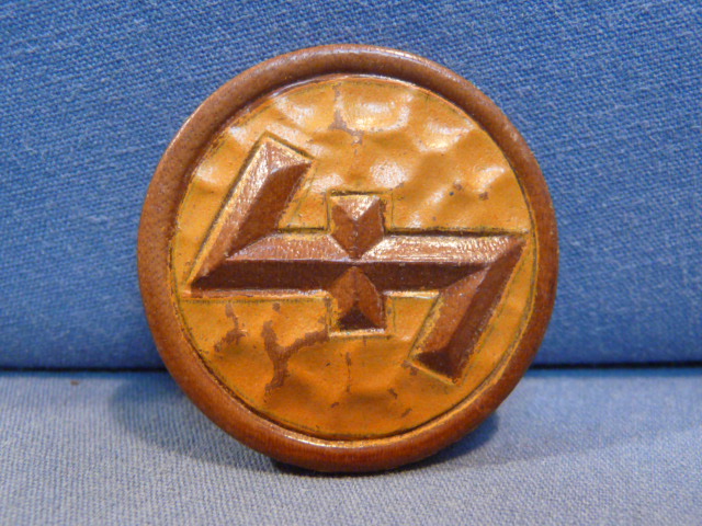 Original Nazi Era German Pressed Paper WHW Tinnie, ORANGE