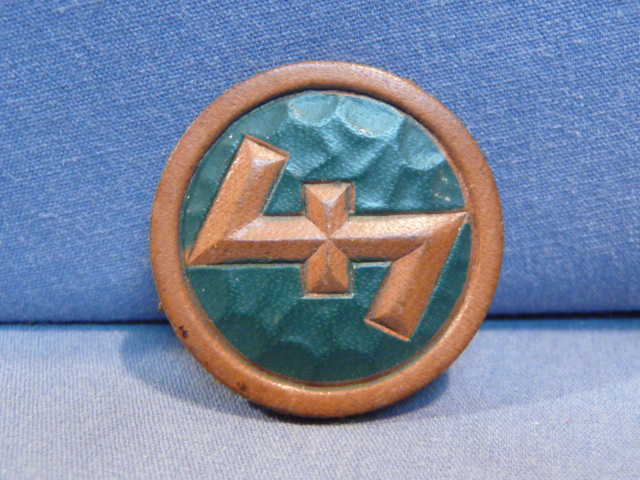 Original Nazi Era German Pressed Paper WHW Tinnie, GREEN