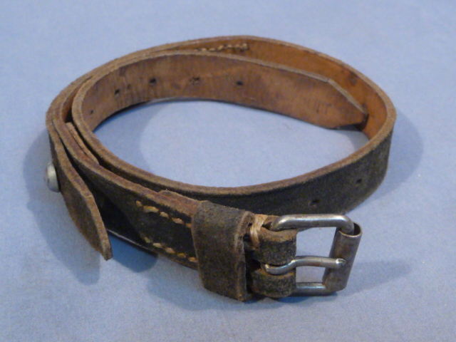 Original WWII German Greatcoat (Tornister) Strap, Maker Marked & 1942 Dated