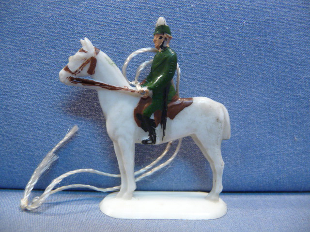 Original WWII German WHW Donation Figure, Mounted Police Officer