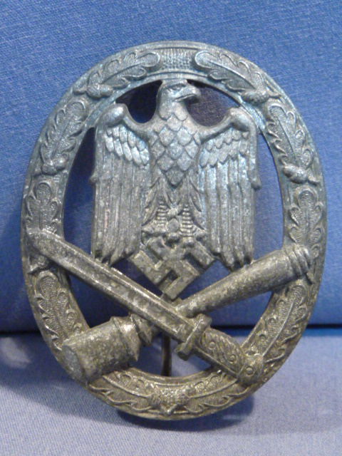 Original WWII German General Assault Badge in Silver