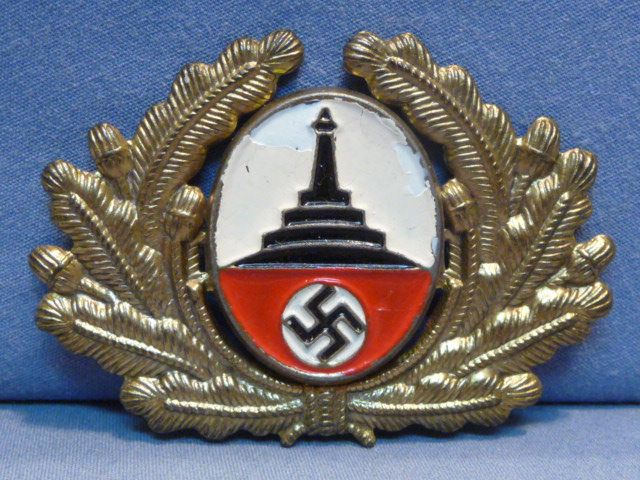 Original Nazi Era German DRKB/NS-RKB Veterans Association Visor Cap Insignia