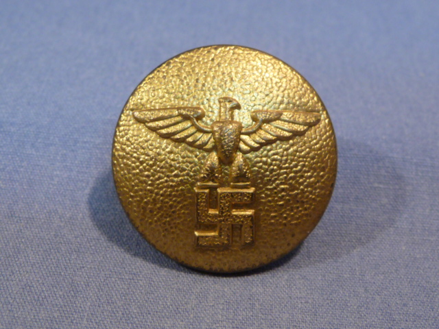 Original Nazi Era German NSDAP GOLD RZM Marked Button, 24mm
