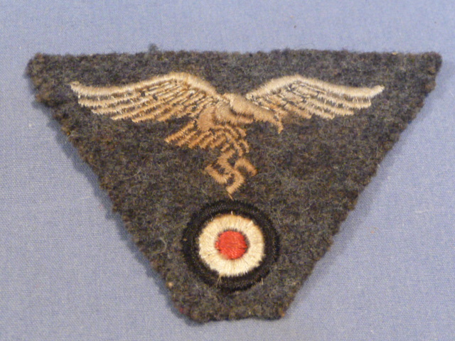 Original WWII German Luftwaffe EM/NCO Trapezoid M43 Cap Insignia