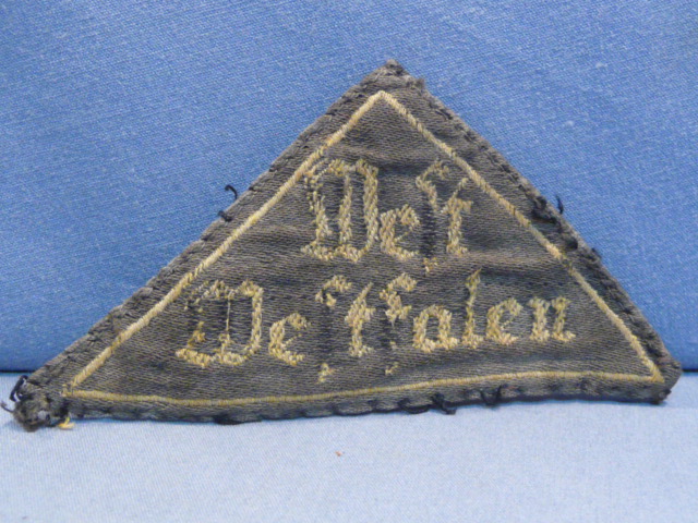 Original Nazi Era German HJ West Westfalen District Sleeve Triangle