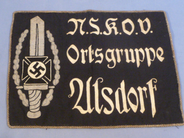 Original Nazi Era German NSKOV Banner Patch