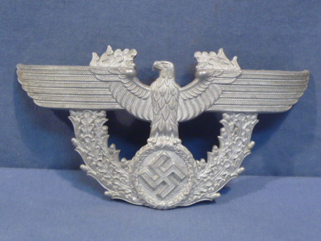 Original Nazi Era German Police Shako Front Plate