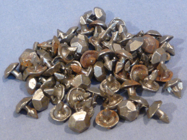 Original WWII German Set of 72 Hobnails, 8mm Size