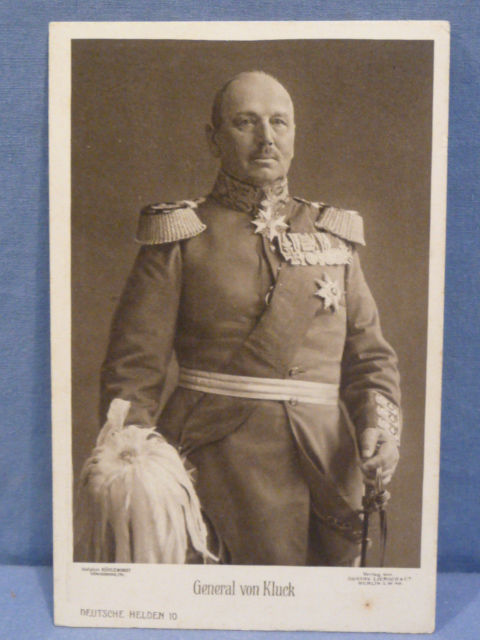 Original WWI German Military Personality Postcard, General von Kluck