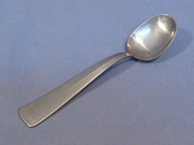 Original Nazi Era German DAF Steel Mess Hall Small Spoon