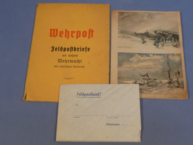 Original WWII German Wehrpost Feldpost Letters/Envelopes Set, Feldpostbriefe