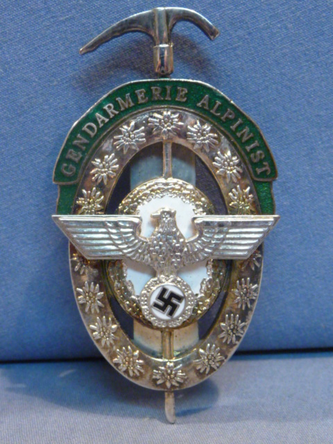 POSTWAR FANTASY ITEM German GENDARMERIE ALPINIST Badge
