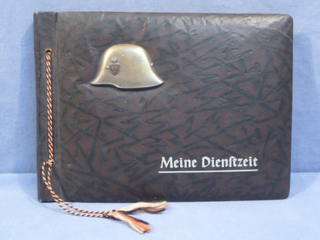 Original WWII German EMPTY Army Service Photo Album, Meine Dienstzeit