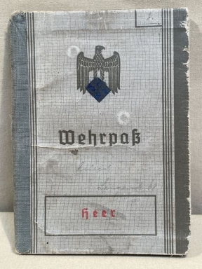 Original WWII German HEER (Army) Infantry Soldier's Wehrpa