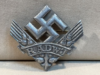 Original WWII German RADwJ War Helper's Service Badge
