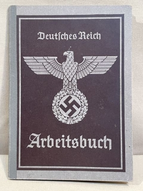 Original Nazi Era German Arbeitsbuch, 2nd Type
