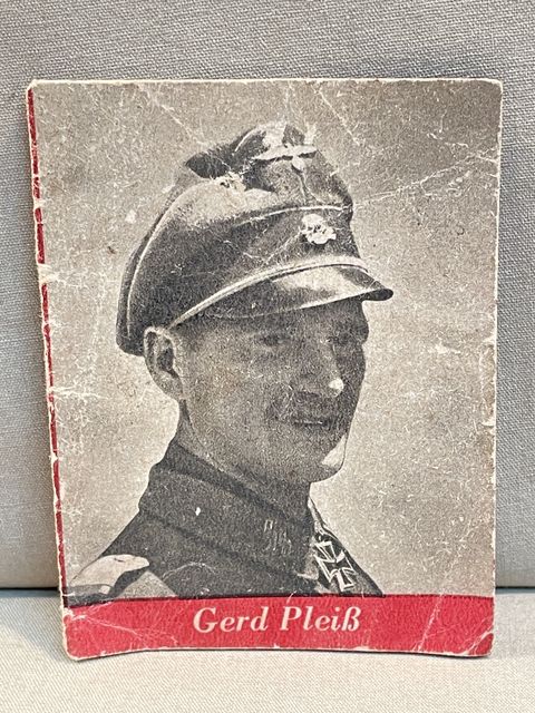 Original WWII German WHW Donation Booklet, Ritterkreuzträger Gerd Pleiß