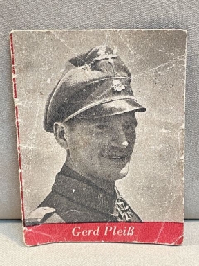 Original WWII German WHW Donation Booklet, Ritterkreuztrger Gerd Plei