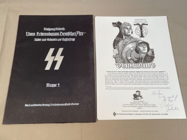 POSTWAR REPRINT German SS Prints Set in Large Folder, Wolfgang Willrich