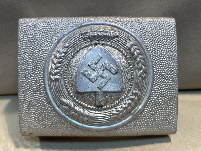 Original Nazi Era German Aluminum RAD Belt Buckle
