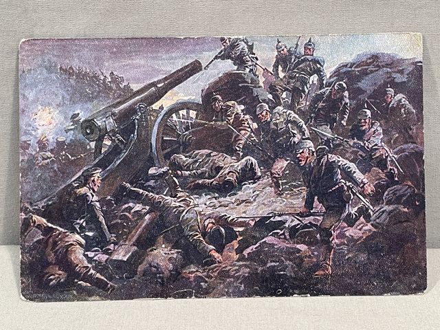 Original WWI German Military Themed Postcard, Deutscher Kriegerbund