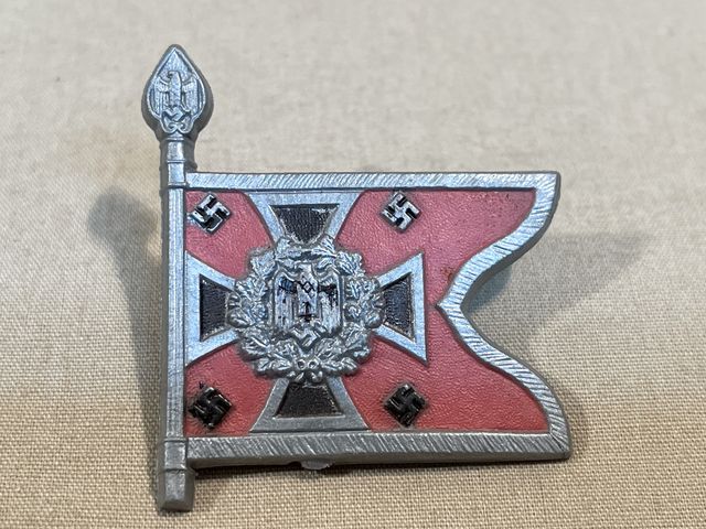 Original WWII German Flag Tinnie, KRAFTFAHRKAMPFTRUPPE