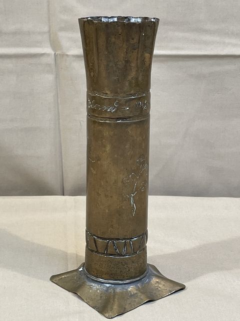 Original WWII German 50mm Shell Trench Art, Russia 1942