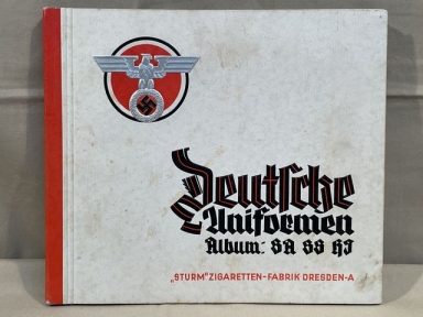 Original Nazi Era German Cigarette Card Album, Uniforms of the SA/SS/HJ
